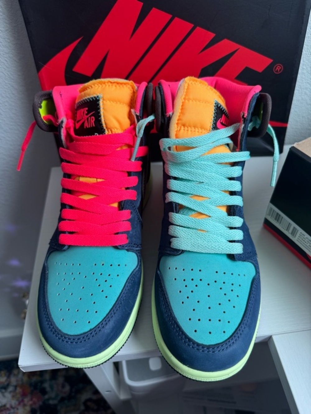 Nike Air Jordan 1 High Top Sneakers - Biohacks 4Y